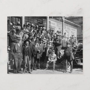 Cartão Postal Boxer Jack Johnson e formadores, início dos anos 