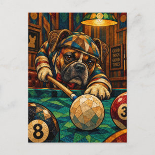 Cartão Postal Boxer, Mosaico Geométrico