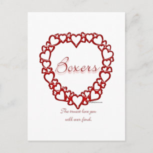 Cartão Postal Boxer True Love