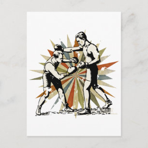 Cartão Postal Boxing retroativo