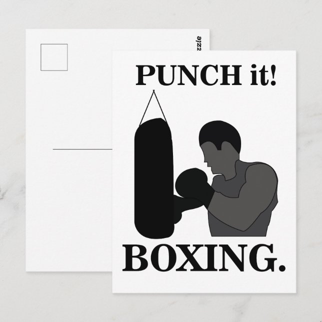Cartão Postal Boxing Sport Boxing It Boxing (Frente/Verso)