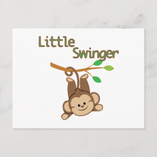 Cartão Postal Boy Monkey Little Swinger