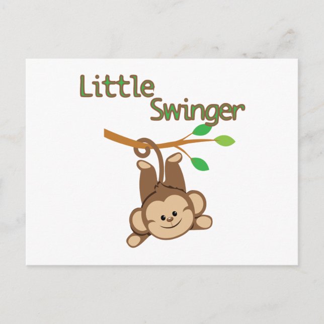 Cartão Postal Boy Monkey Little Swinger (Frente)