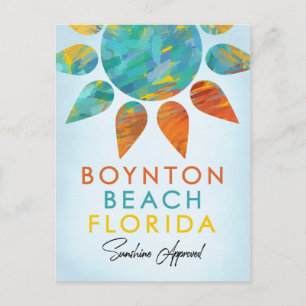 Cartão Postal Boynton Beach Florida Sunshine Viagem