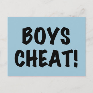 Cartão Postal Boys Cheat