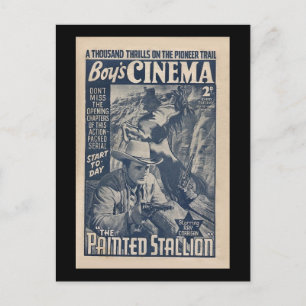 Cartão Postal Boys Cinema 1938 - The Painted Stallion