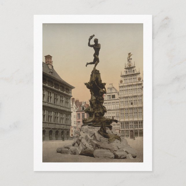 Cartão postal Brabo Monument (Frente)