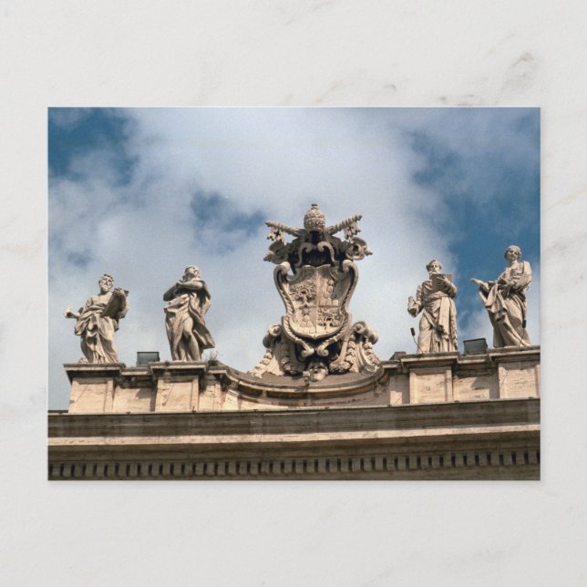 Cartão Postal Braços papais sobre a entrada da Rua Peter (Frente)