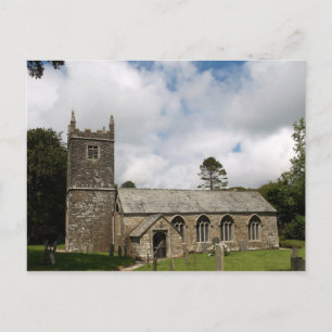 Cartão Postal Braddock Church Cornwall Inglaterra