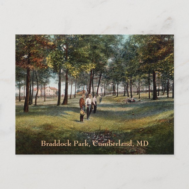 Cartão postal Braddock Park Vintage Cumberland (Frente)