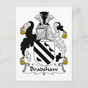 Cartão Postal Bradshaw Family Crest