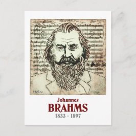 Cartão Postal Brahms