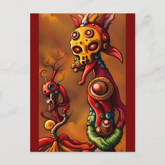Cartão Postal Brainrot - Ken Gage Surreal Art (Frente)