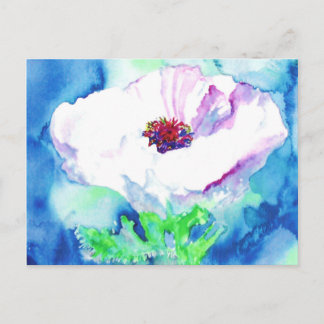 Cartão Postal Branca Poppy.