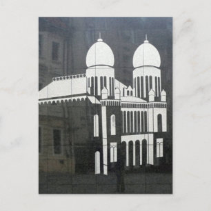 Cartão Postal branco de castelo bratislava