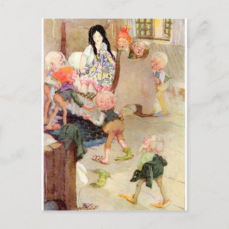 Cartão Postal branco de neve