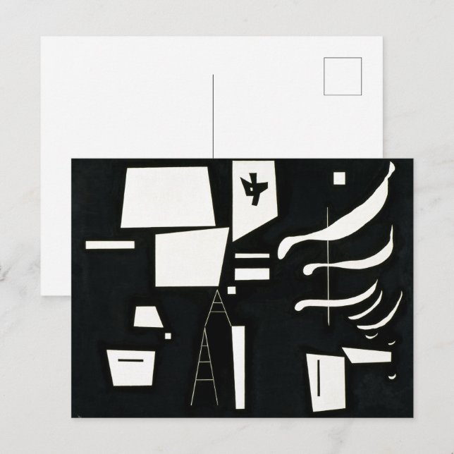 Cartão Postal Branco – Macio e Duro | Kandinsky | (Frente/Verso)