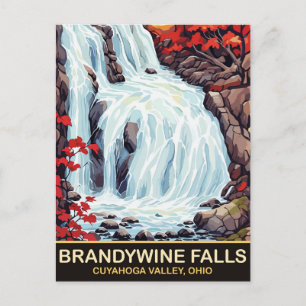 Cartão Postal Brandywine Falls, Cuyahoga Valley, Ohio