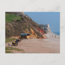 Cartão Postal Branscombe Beach in Early Spring