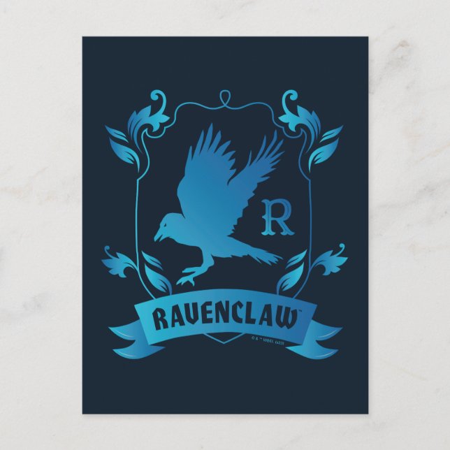 Cartão Postal Brasão da Casa RAVENCLAW™ Ornata (Frente)