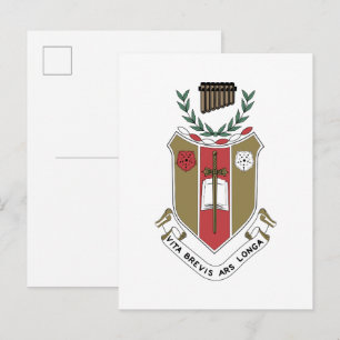 Cartão Postal Brasão da Fraternidade Musical Sigma Alpha Iota