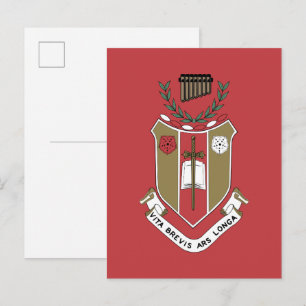 Cartão Postal Brasão da Fraternidade Musical Sigma Alpha Iota