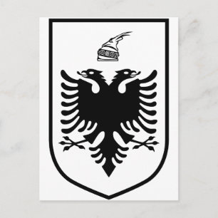 Cartão Postal Brasão de armas da Albânia