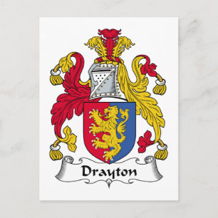 Cartão Postal Brasão de Armas da Família Drayton