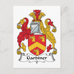 Cartão Postal Brasão de Armas da Família Gardiner