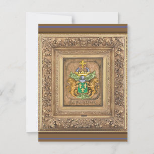 Cartão Postal Brasão de Armas da Família Holandesa Westerfield.