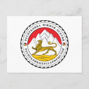 Cartão Postal Brasão de armas da Ossétia do Sul
