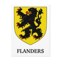Brasão de Armas de Flandres Leão Heraldico