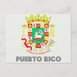 Cartão Postal Brasão de armas de Porto Rico