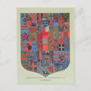 Cartão Postal Brasão de Armas do Império Austro-Húngaro