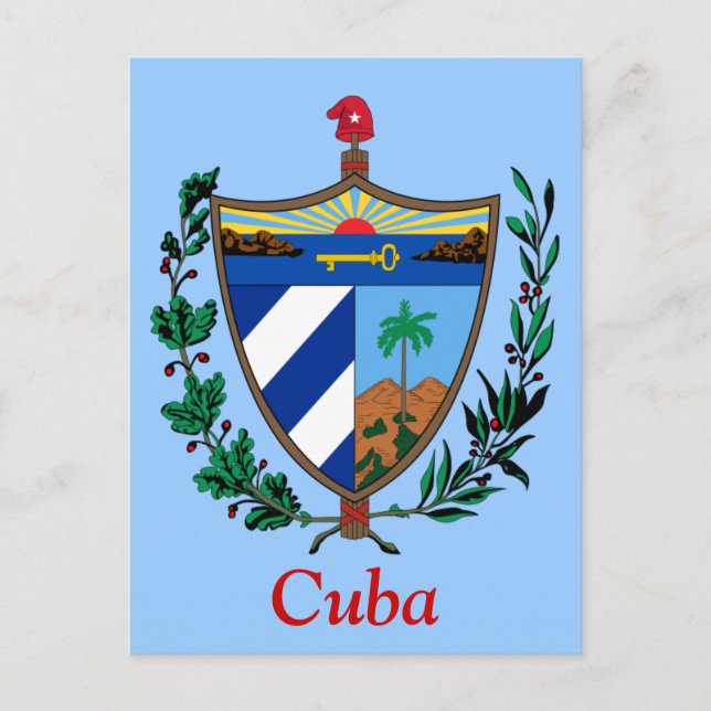 Cartão Postal Brasão de Cuba (Frente)