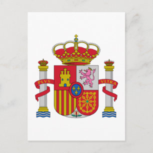 Cartão Postal Brasão Oficial da Espanha Espanha Heráldica Símbol