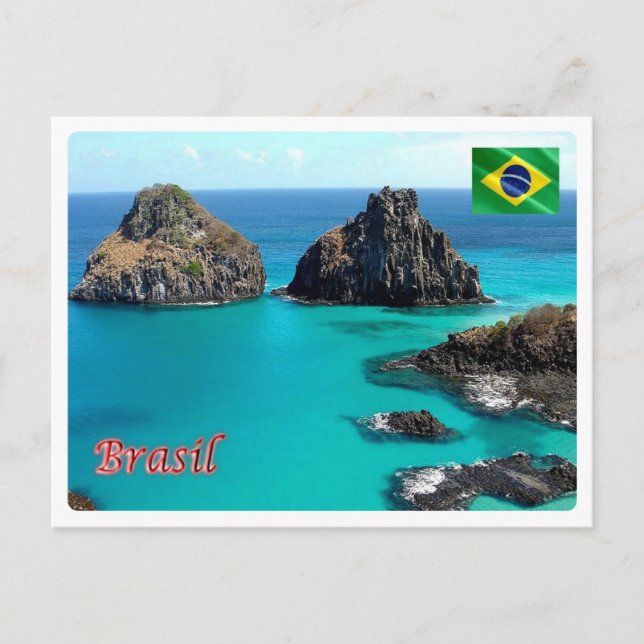 Cartão Postal Brasil - Archiperlago Fernando De Noronha - (Frente)