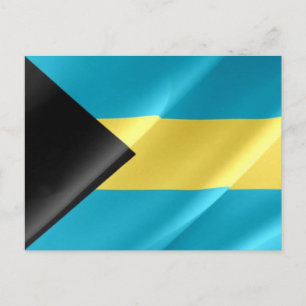 Cartão Postal Brasil - Bahamas - Bandeira -