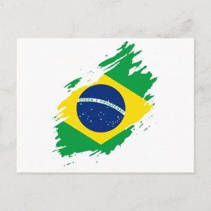 Cartão Postal Brasil: Bandeira do Orgulho Nacional