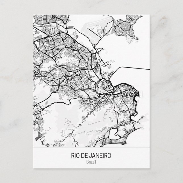 Cartão Postal Brasil minimalista (Frente)