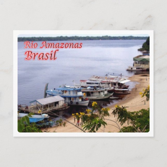 Cartão Postal Brasil - Rio Amazônia - (Frente)