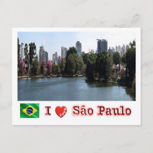 Cartão Postal Brasil - São Paulo - I Love - Ibirapuera