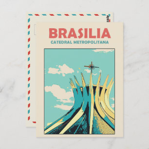Cartão Postal Brasília Catedral Metropolitana Brasil