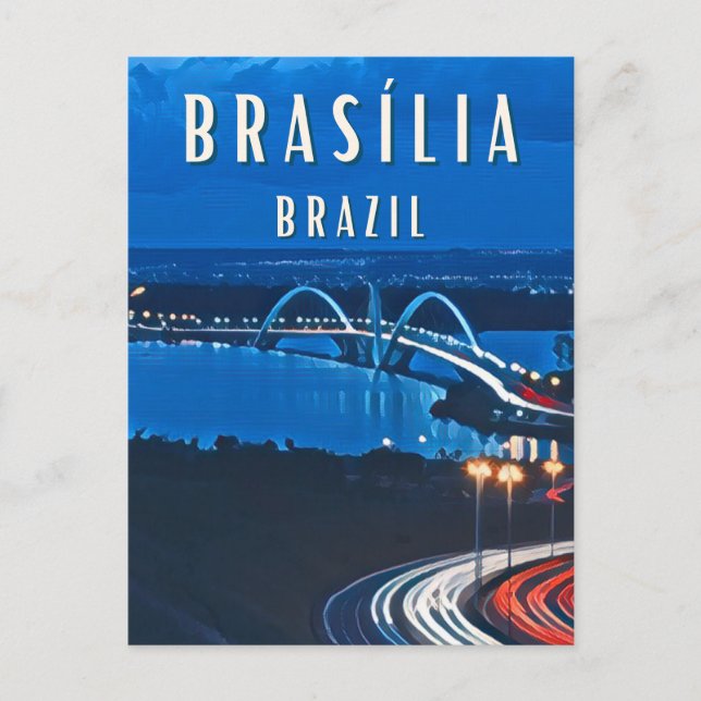 Cartão Postal Brasilia : La ville futuriste au cœur du Brésil (Frente)