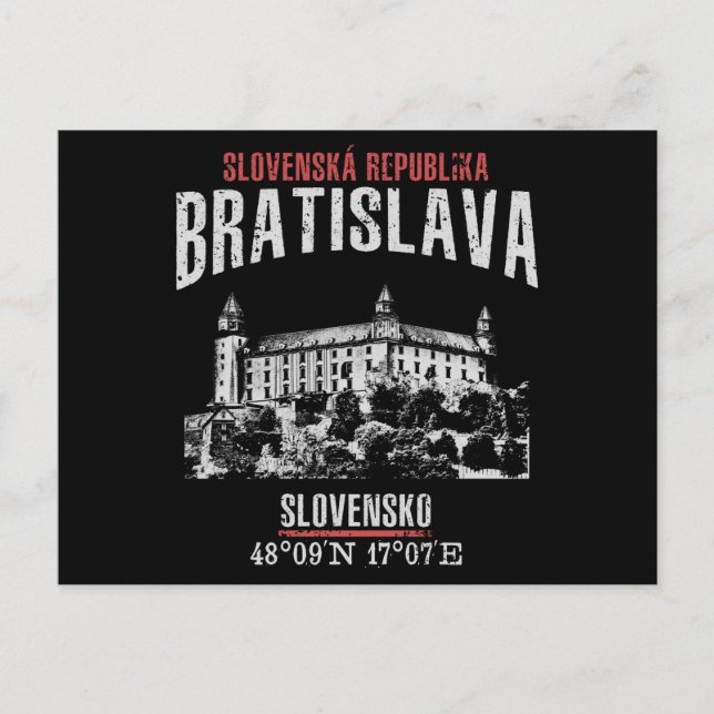 Cartão Postal Bratislava (Frente)