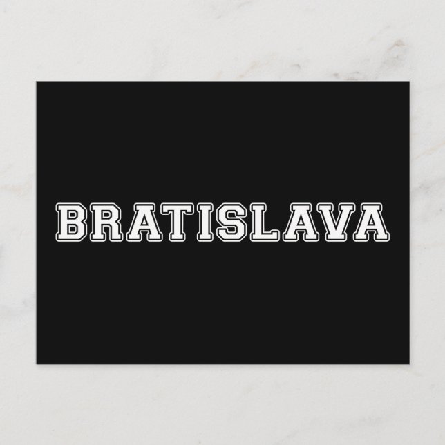 Cartão Postal Bratislava (Frente)