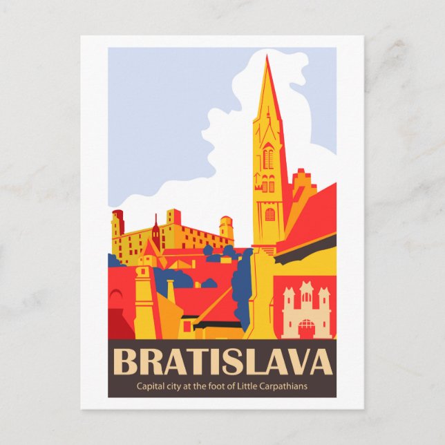 Cartão Postal Bratislava (Frente)