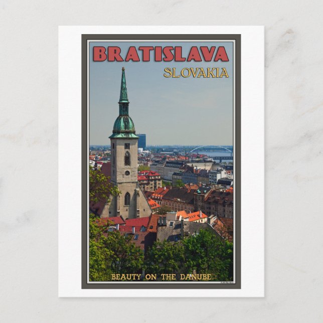Cartão Postal Bratislava (Frente)