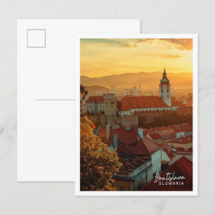 Cartão Postal Bratislava Slowakia Art viagem