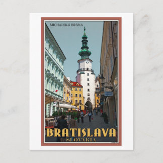 Cartão Postal Bratislava - Torre de Michael